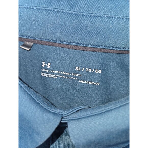 Under Armour Mens Polo XL Loose HeatGear Blue - Picture 5 of 8